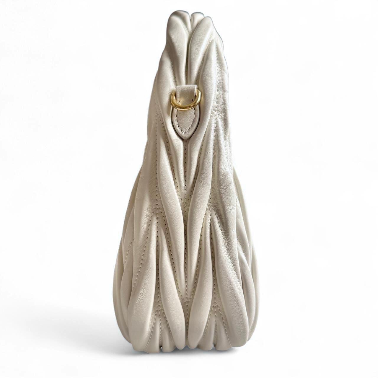 MIU MIU Matelassé Leather Wander Top-Handle Bag