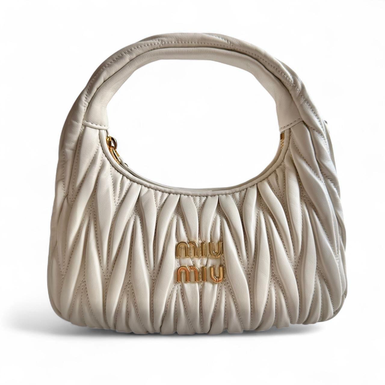 MIU MIU Matelassé Leather Wander Top-Handle Bag