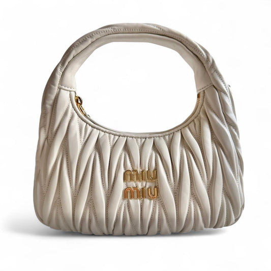 MIU MIU Matelassé Leather Wander Top-Handle Bag