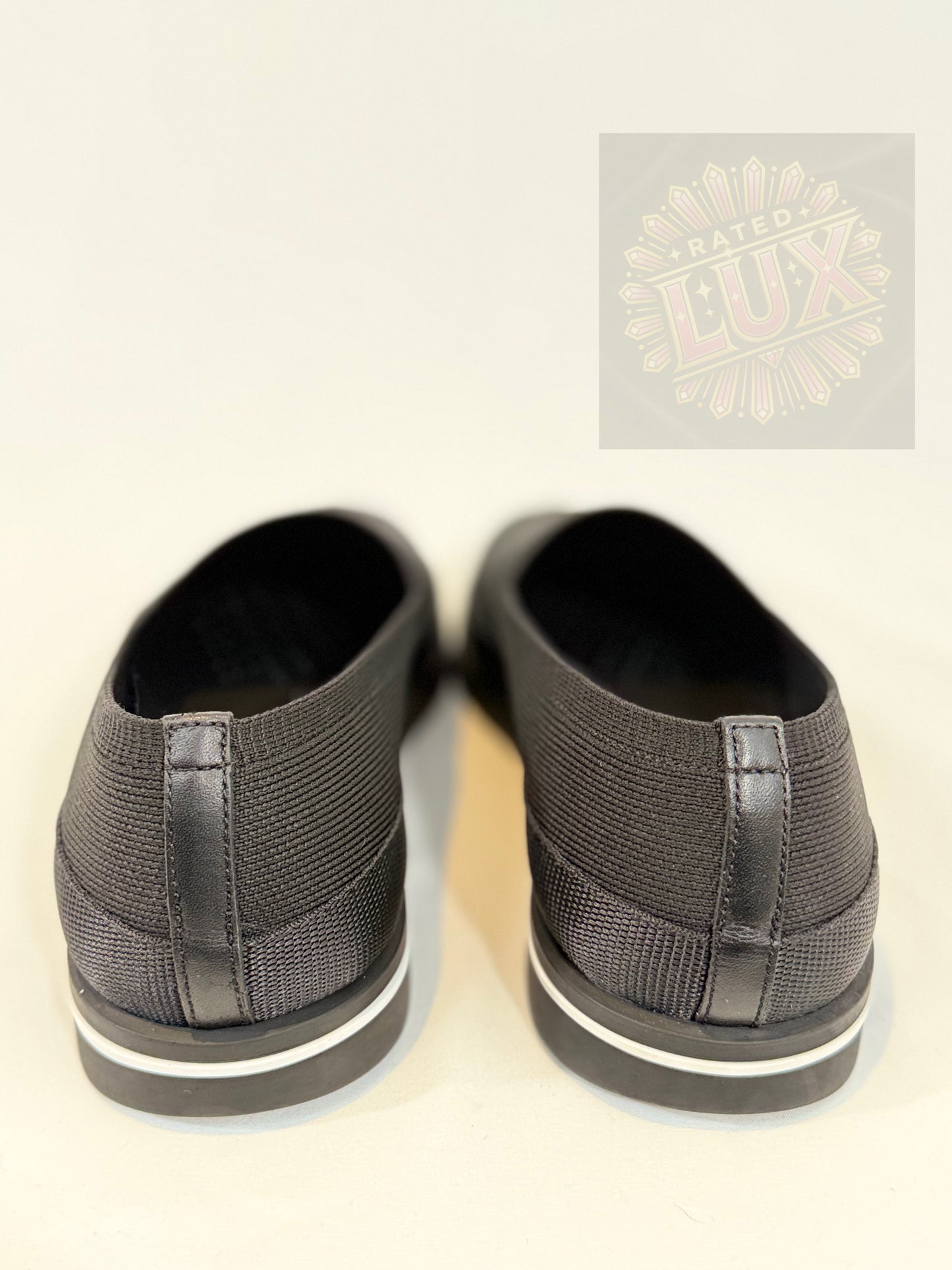 Prada Women's Twill Knit Slip-ons - Black