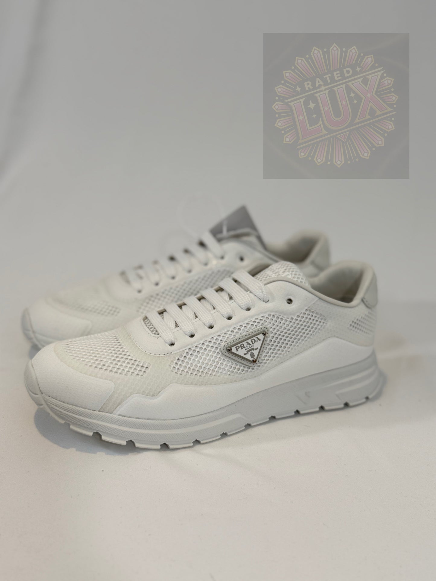 Prada Logo Sneakers - White