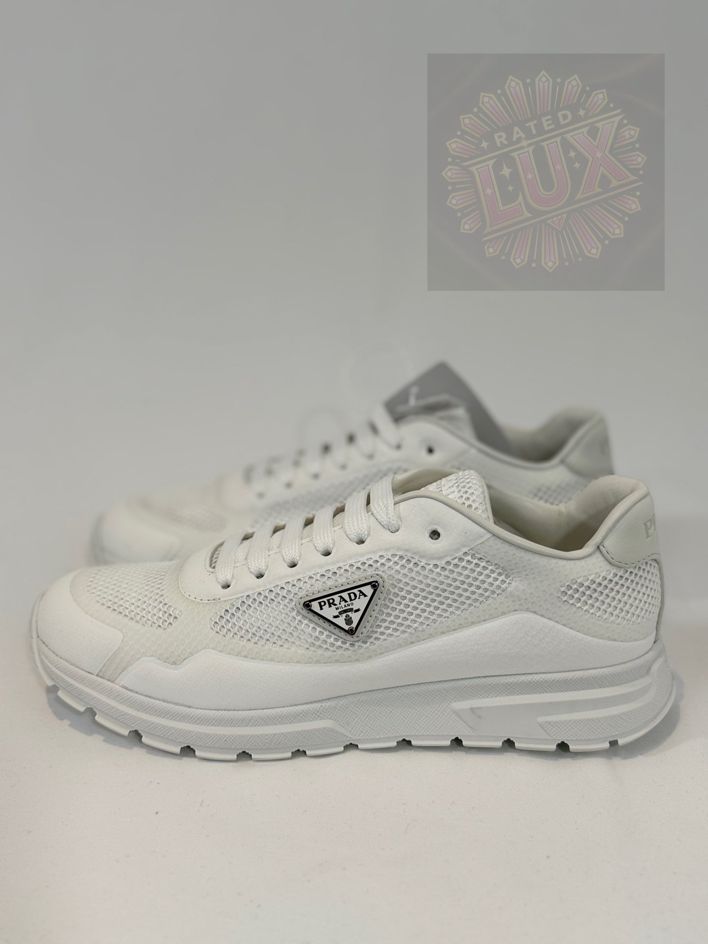 Prada Logo Sneakers - White