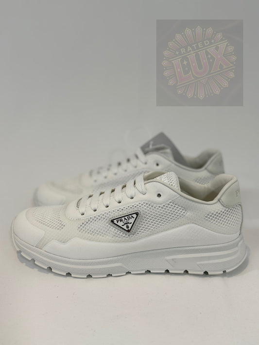 Prada Logo Sneakers - White