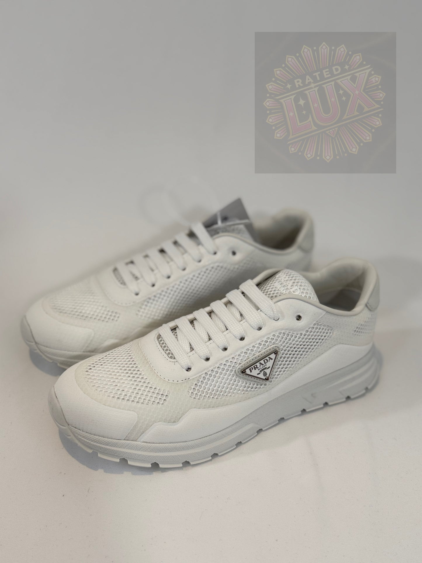 Prada Logo Sneakers - White