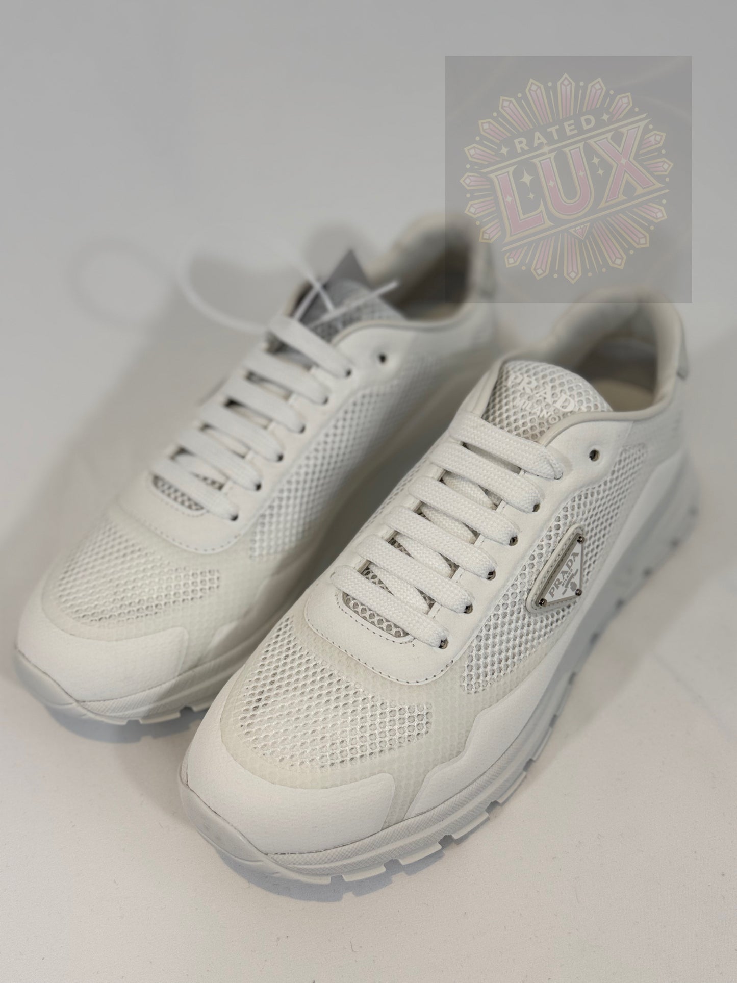 Prada Logo Sneakers - White