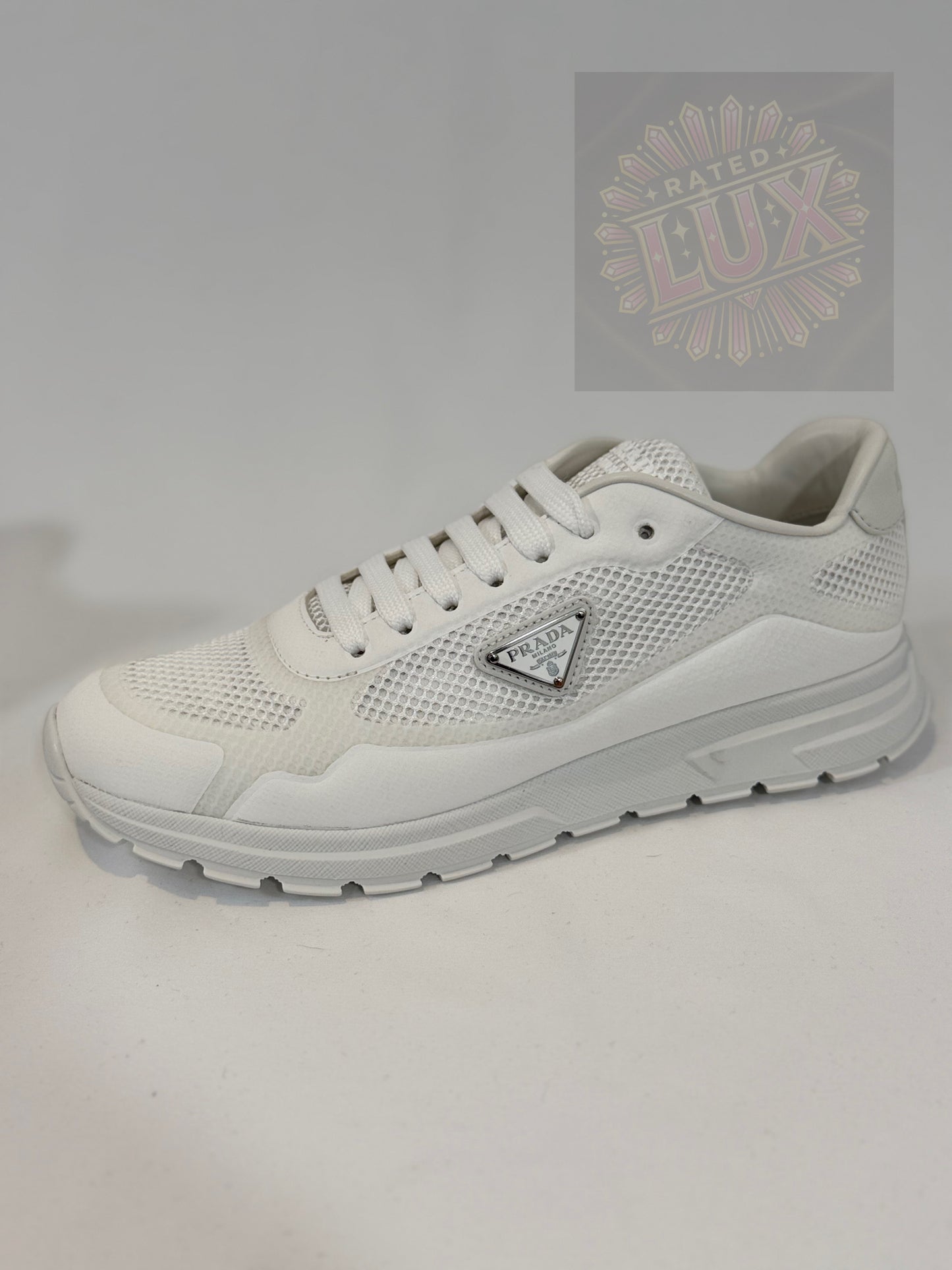 Prada Logo Sneakers - White