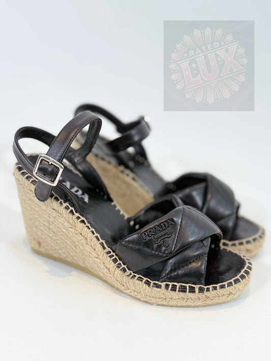 Prada Wedge Sandals