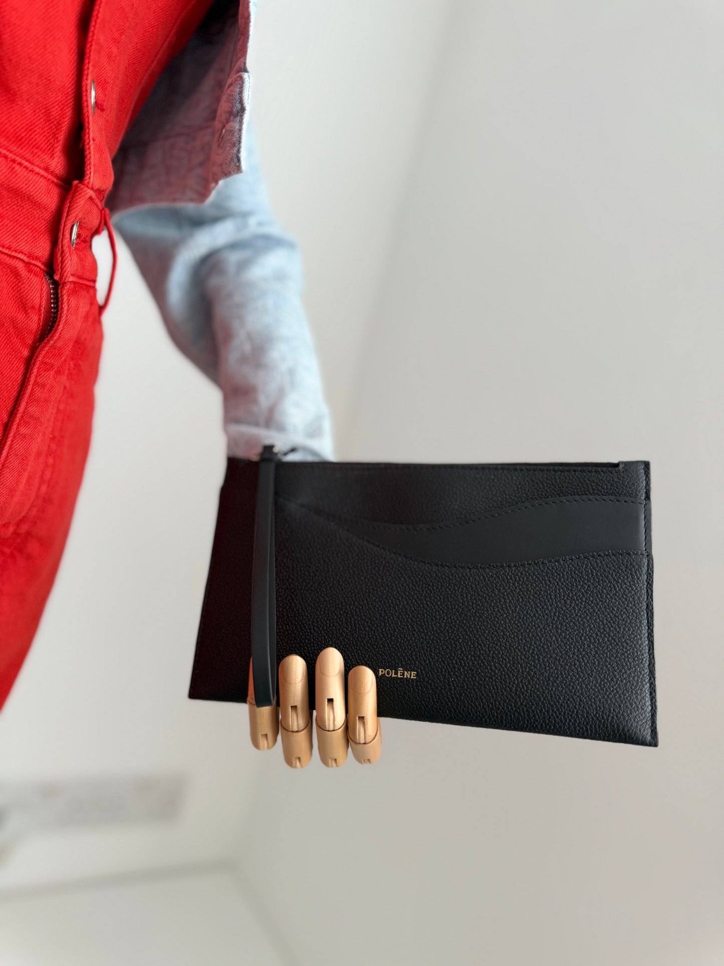 Polène Paris Sierra Pouch – Duo Black