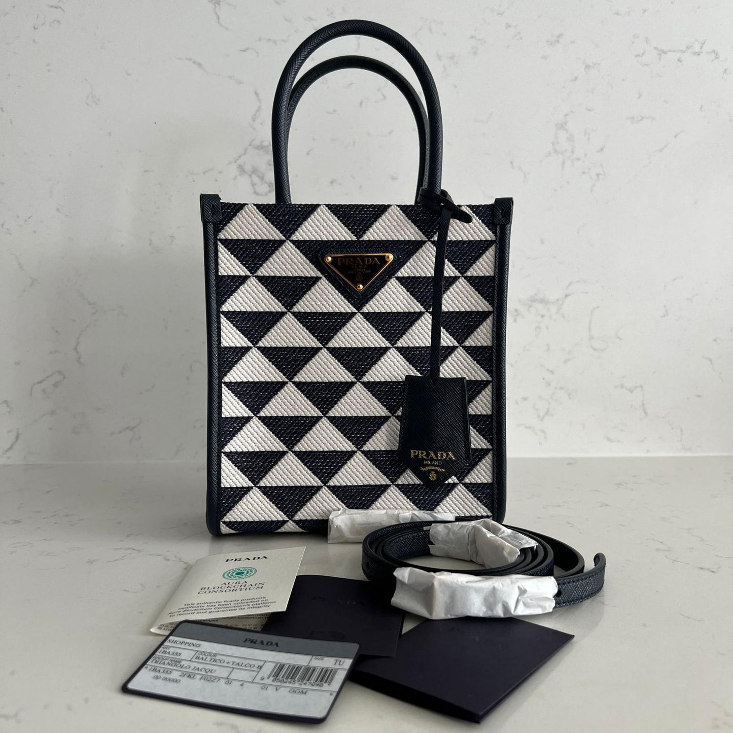 Prada Symbole Mini Shopper Tote